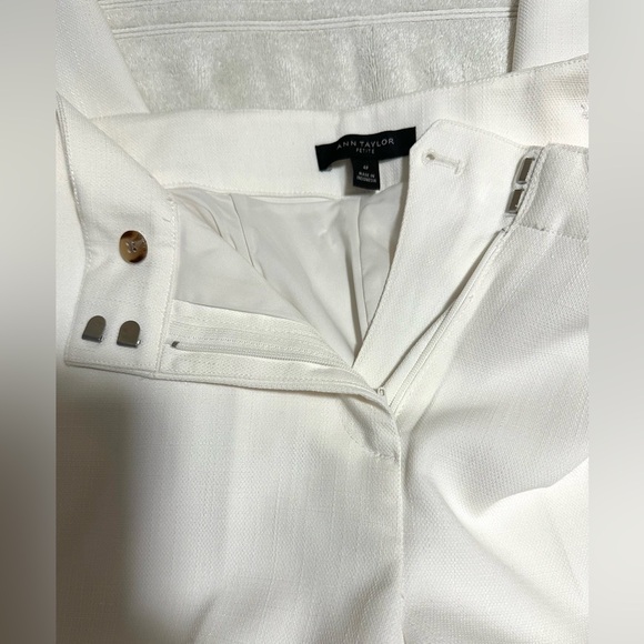 NWOT Ann Taylor Petite Slim Pants in Winter White Color - Picture 5 of 9